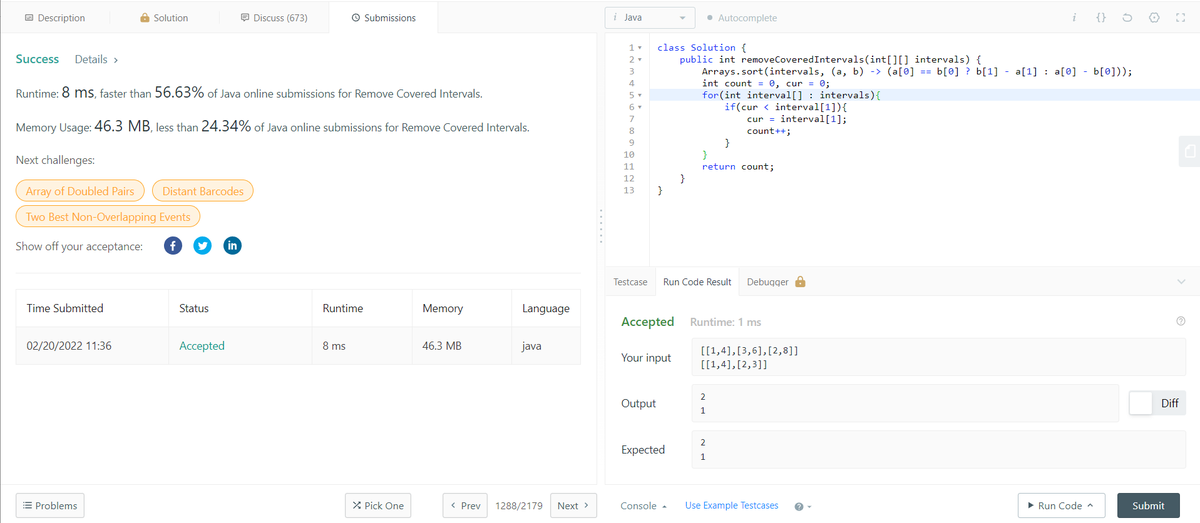 Rakshit2341997's tweet photo. Day 72 of #365daysofcode  with 
@scaler_official
Solved Leetcode Problem.
#scalerdiscord 
#scalerLearning 
#codewithscaler 
#codechallenge
#scaler_official https://t.co/FC66FyJo6w