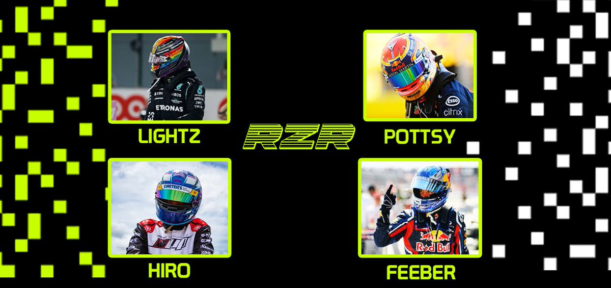 Four drivers of our F1 roster will compete in <a href="/afrAUSNZ/">Aussie Formula Racing</a> tonight. Including one new elite roster of Hiro &amp; Feeber. 

Good luck and all the best tonight guys!! 😁💚

#F1 #F12022 #F12021 #simracing 

#WeAreRZR

(<a href="/lightz4d/">lightz</a> @pottsy_39 <a href="/hiromenace/">hiro</a> @feeberino)