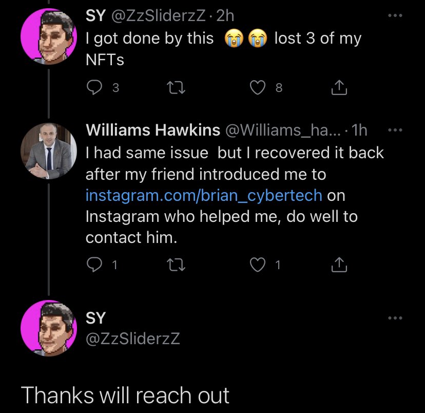 TONGUEPlERClNGS's tweet photo. Okay seeing someone lose their NFTs to a phishing scam and then instantly falling for another scam is making me lose it https://t.co/3Eeu6t0zcC