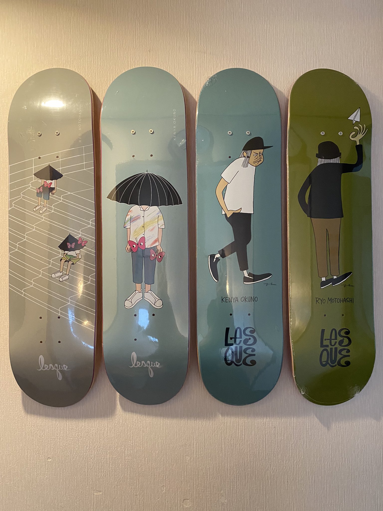 TAKUYA∞ スケートボード ハートとアートデッキ
