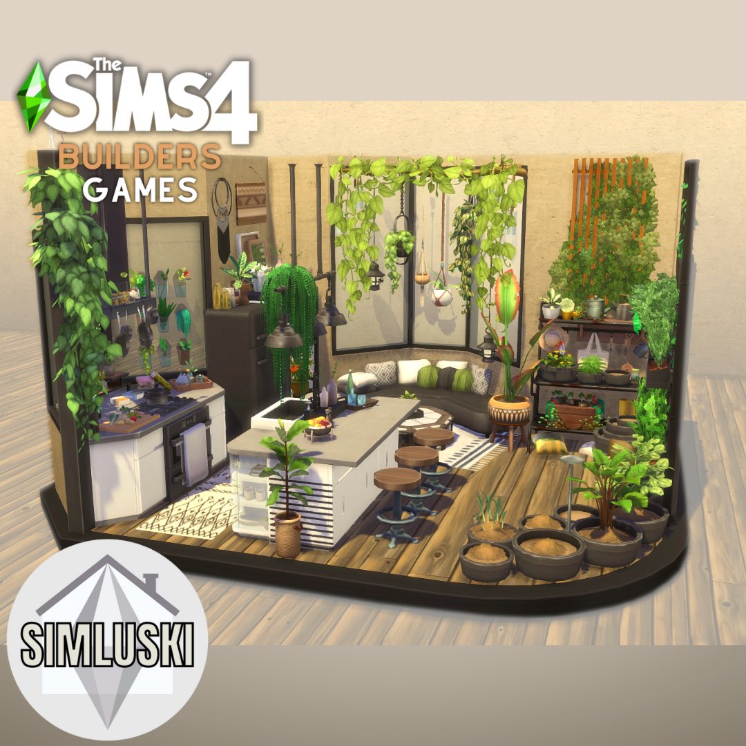SimLuski's tweet photo. Sol sol! This is my second entry for #ts4buildersgames “nooks and crannies”. A little nook for a plantlover🪴 This sim loves using her self grown herbs and vegetables in her mastery cooking. Hope you like it!🌿 competition hosted by @jubiesims 🤍

#nocc #ts4 #ShowUsYourBuilds https://t.co/2xNCugPqnI