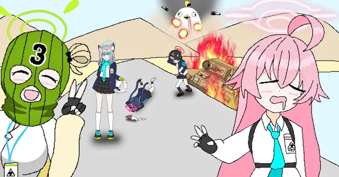 ブルーアーカイブを知らない人に「こんなゲームだよ」って一発で理解してもらう用の落書き。大丈夫だ。大体合ってる。責任は取らん←

…元ネタは"情報量の多い画像・各種"より
#ブルアカ
#ブルーアーカイブ 