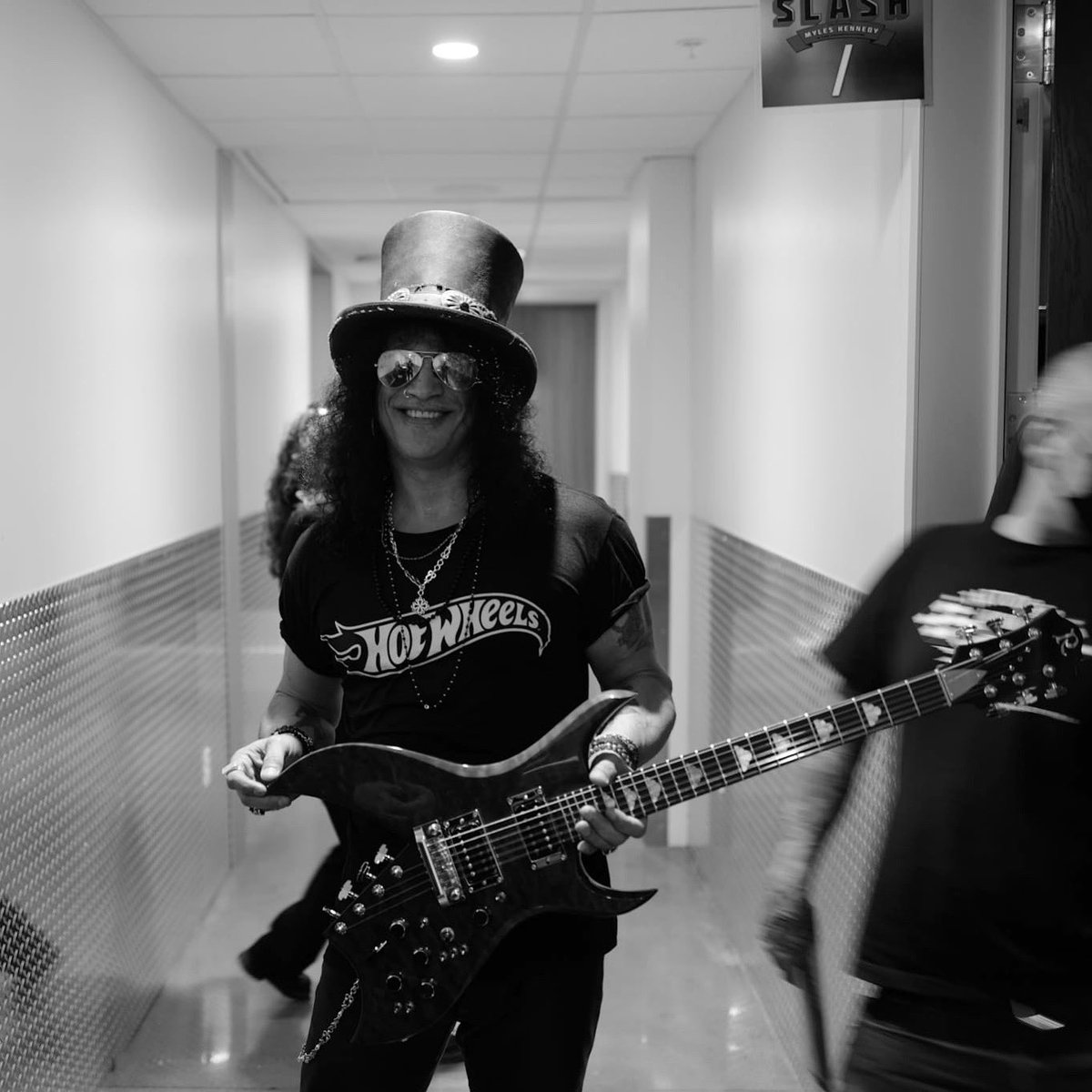 Slash loves his brand new...