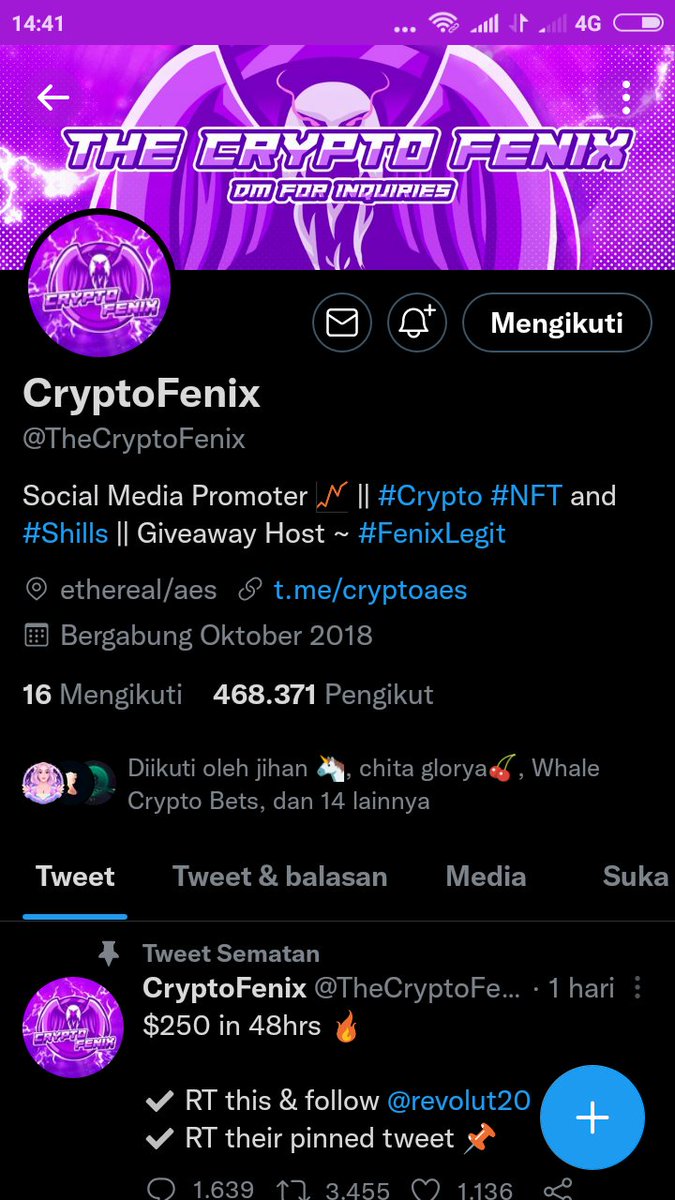 yadd_hadja's tweet photo. @missufe @TheCryptoFenix @bainesy4886 thank you https://t.co/S9epMXCtla