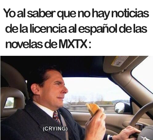 RosarioMedLar1's tweet photo. Ya no puedo con esta desdicha de no tener noticias respecto a la licencia en español de las novelas de MXTX. 🥲
#novelasmxtxenespañollatam #DanmeiAlEspañolYa
@VReditoras https://t.co/Zko1Pg1GMc