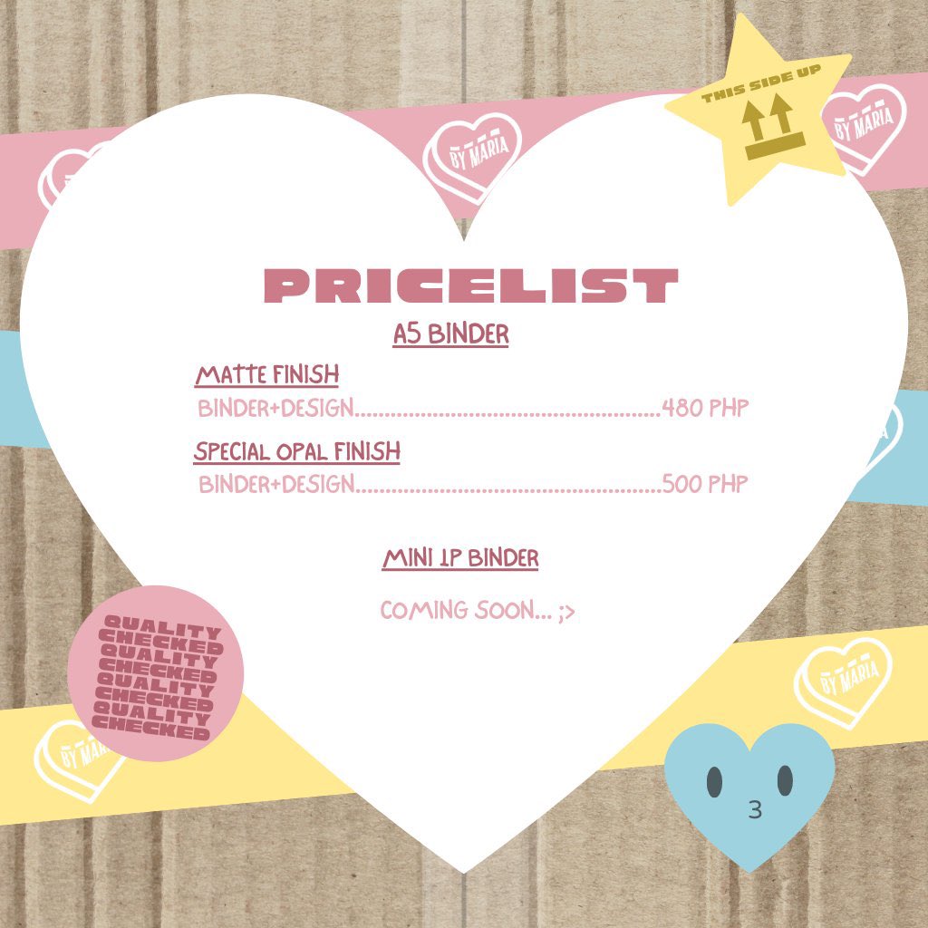 made_by_maria's tweet photo. ♡ txt and enhypen inspired custom a5 macaron binders ♡ batch 1

~ pricelist below
~ production time: 3-5 weeks
~ made to order and commissioned designs

order forms:
♡ for txt and enhypen designs: https://t.co/fn36oU0oXD…
♡ for commissioned design: https://t.co/4ennAkIc0t https://t.co/phZASJriwn