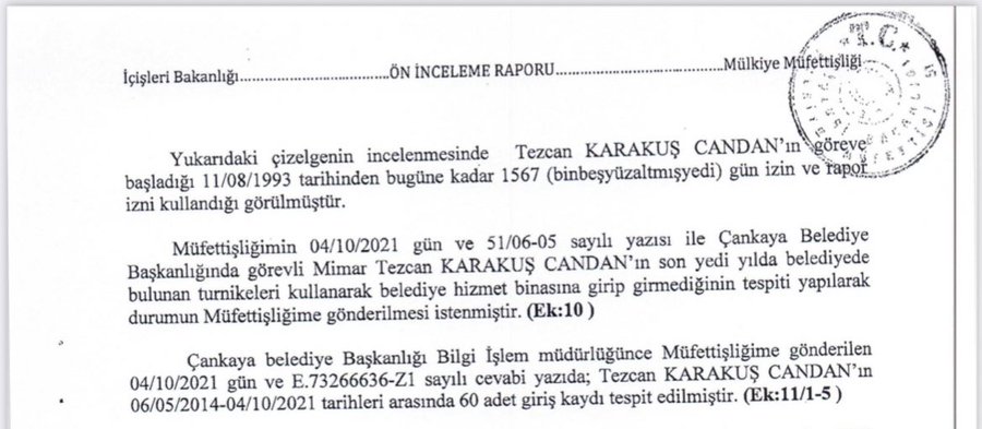 eha_medya's tweet photo. Çankaya Belediyesi'nde mimar olarak çalışan Mimarlar Odası Ankara Şube Başkanı Tezcan Karakuş Candan'ın, 7 sene 5 ay içerisinde sadece 60 defa işe gittiği ortaya çıktı. 

▪️Candan; bin 567 gün (4.5 yıla yakın) izin ve rapor izni kullandı. 

🔗https://t.co/3T8hoBIdX5 https://t.co/lWi1w3vmfh