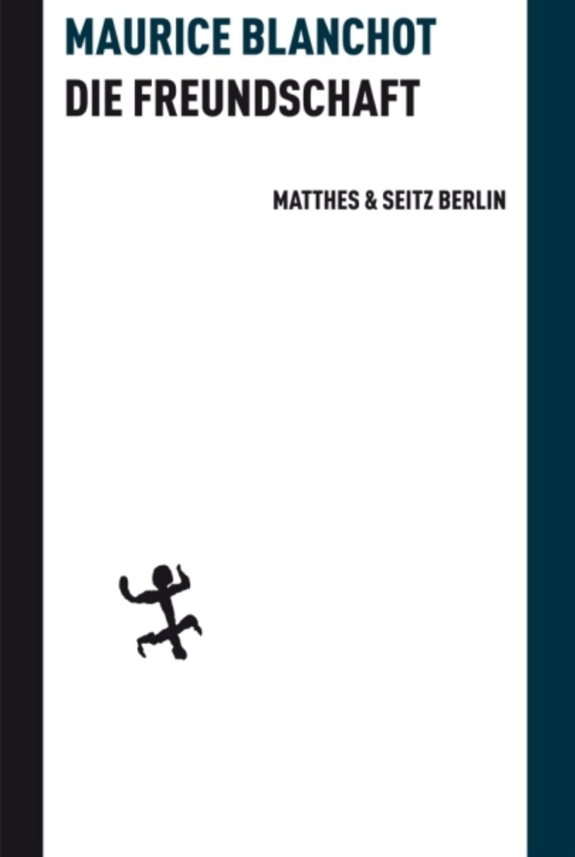 Letnapark's tweet photo. Nur weil ich dich vergessen kann, kann ich mich deiner erinnern. 

Maurice #Blanchot *22.9.1907 – 20.2.2003
Wie sprichst du wenig, du, der als letzter winkt.- Warten 
Vergessen @suhrkamp

»Ich lese ihn mit Ohren in meinen Augen.« Hélène #Cixous 

[u.a. @matthesundseitz ] https://t.co/5W2EelgoO7