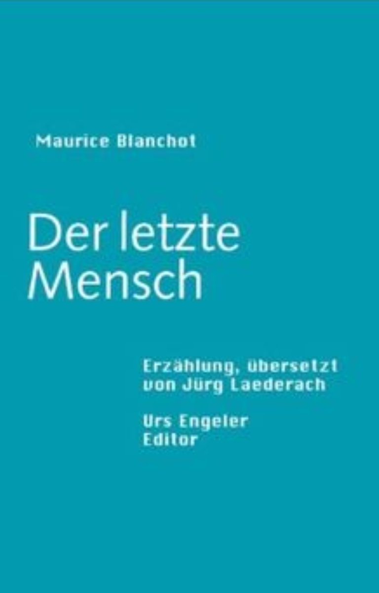 Letnapark's tweet photo. Nur weil ich dich vergessen kann, kann ich mich deiner erinnern. 

Maurice #Blanchot *22.9.1907 – 20.2.2003
Wie sprichst du wenig, du, der als letzter winkt.- Warten 
Vergessen @suhrkamp

»Ich lese ihn mit Ohren in meinen Augen.« Hélène #Cixous 

[u.a. @matthesundseitz ] https://t.co/5W2EelgoO7