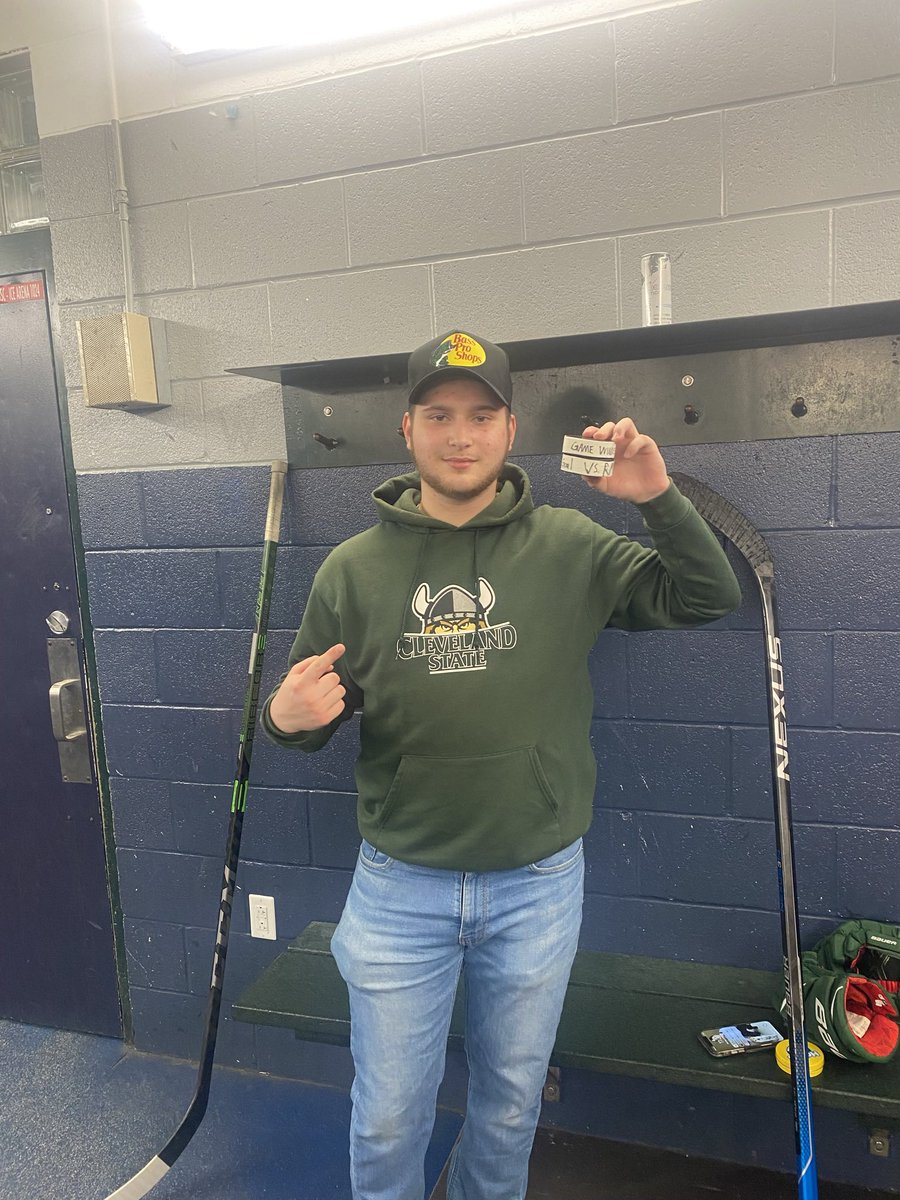 CsuHockey's tweet photo. Congrats to Tyler Frock on getting his first career and the game winning goal to send your Vikings to the post season https://t.co/zjprjoEbAr
