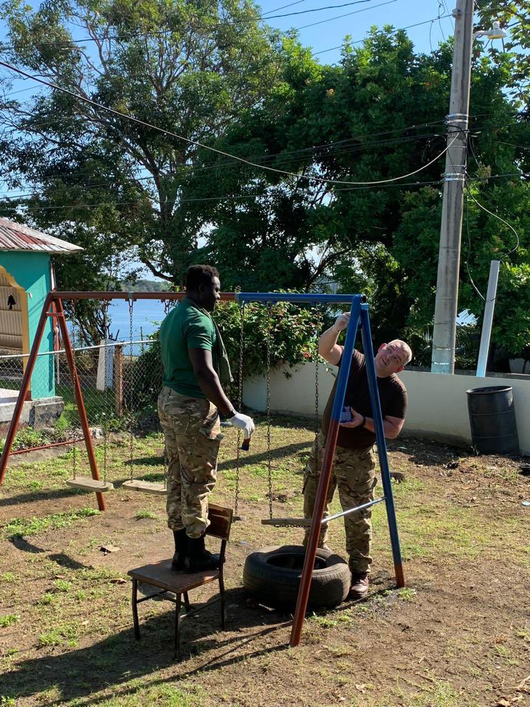 Swestred's tweet photo. With @HMS_Medway providing persistent presence, @HMSScottRN passing through, @ColdstreamGds &amp; @JDFSoldier exercising, &amp; @Proud_Sappers in #Montserrat - it’s a busy start to a new year of cooperation with our many #CaribbeanDefence partners! @UKinCaribbean @RoyalNavy @BritishArmy https://t.co/xJWI9iByjF