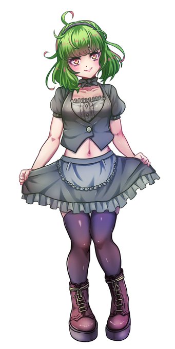 #慚愧の街
ヒロインのライバルキャラ来馬瑠衣の立ち絵できた!
この子は展開によっては・・・ 