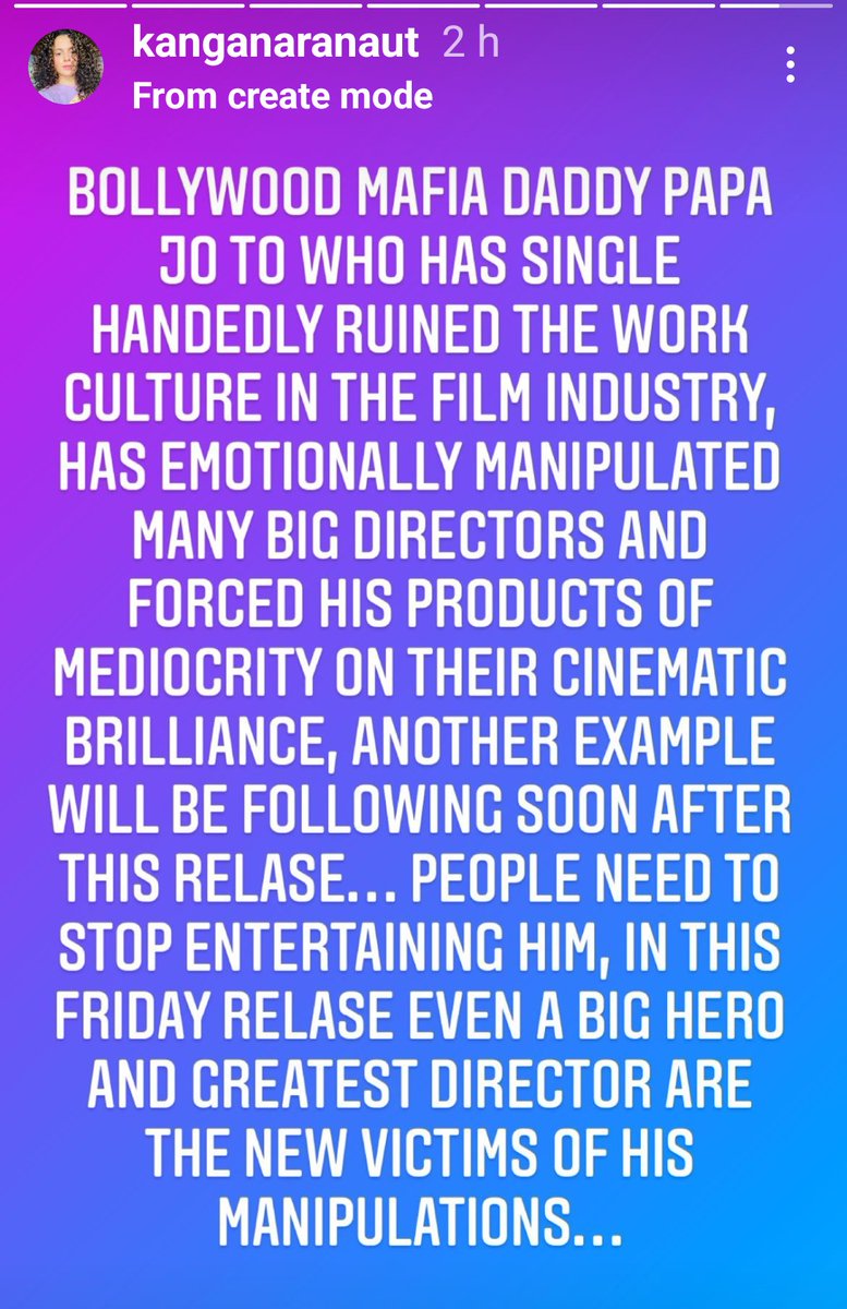 rose_k01's tweet photo. Kangana Ranaut on Point 🔥😂 Calls Alia Bhatt 'Papa ki pari’, ‘Romcom bimb0’  "200 crores will be burnt to ashes this Friday" #KanganaRanaut https://t.co/ej8gia95St