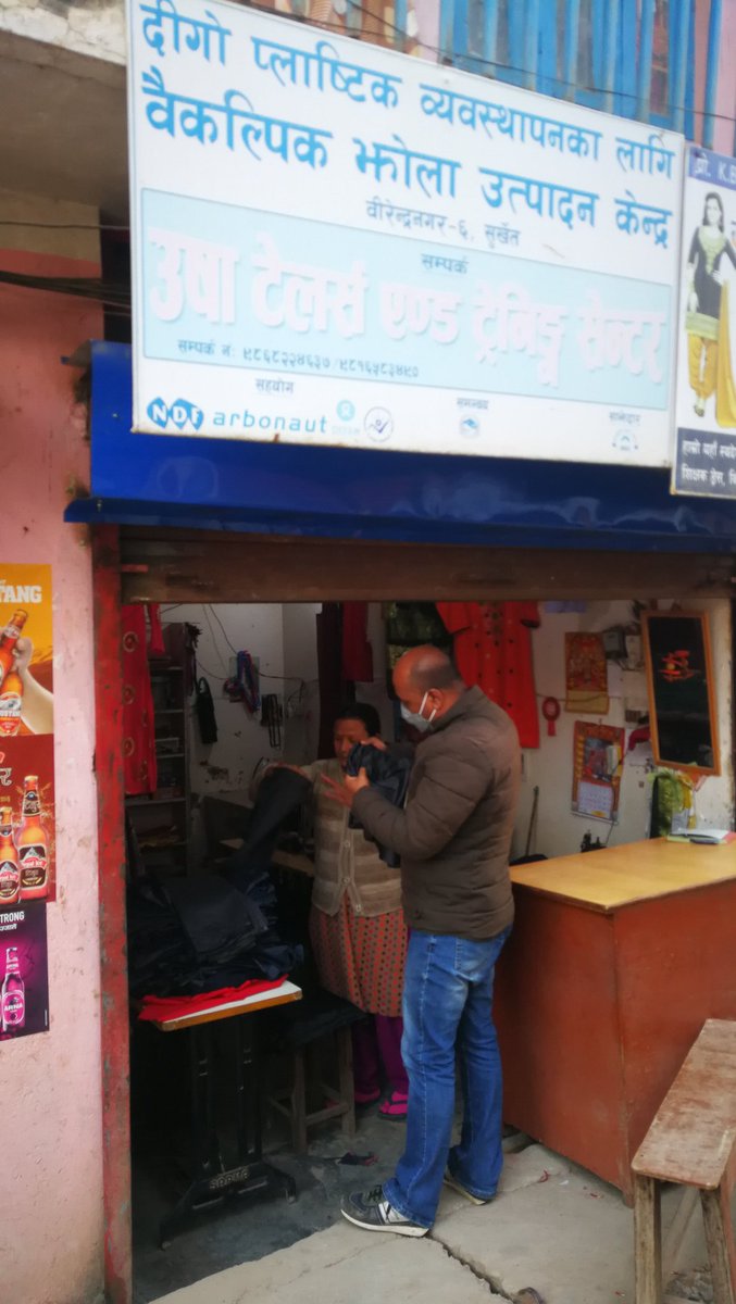 erdsubash's tweet photo. Instead of plastic made clear bag, we are using multipurpose bags in the training events for participants, this promotes local enterprise and reduces the plastic caused pollution to the environment. #CBTraining #CottonBags #SNVEnDev #Surkhet https://t.co/6JR4Rp4i4M