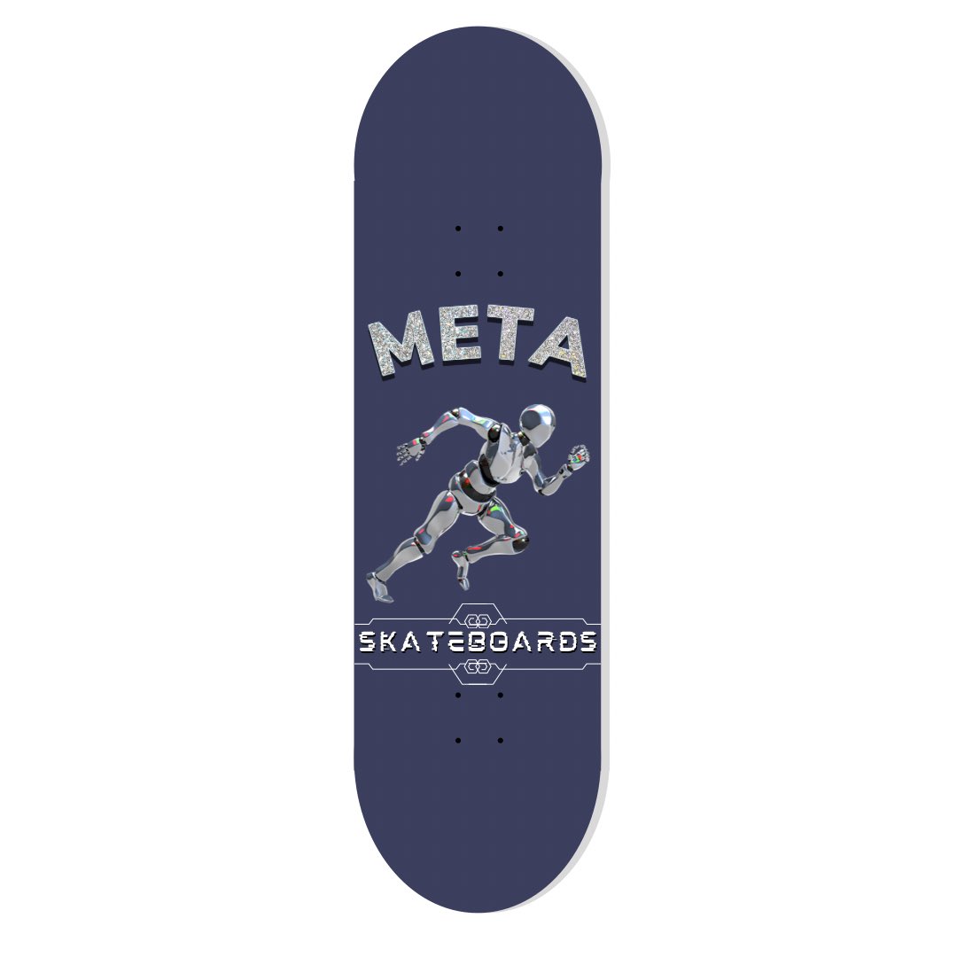 MetaSkateboard's tweet photo. Meta Skateboards “Robo” deck. 🤖

Follow @MetaSkateboard to WIN! 🎉

#nft #NFTGiveaway #nfts #NFTdrop #nftart #NFTGiveaways #NFTProject #nftcollectors #NFTcollections https://t.co/YcmNqMCCex