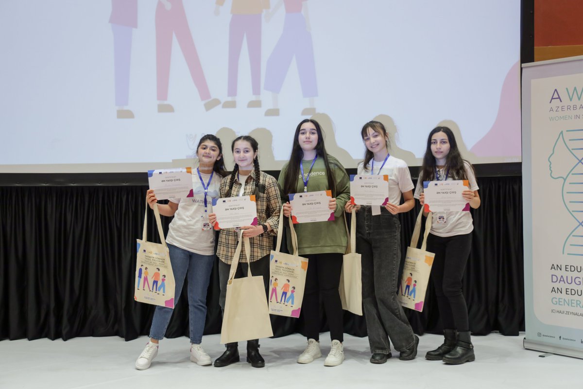 AWiScience's tweet photo. #eu4genderequality #eu4ge #AWiS #AWiScience #MGID #azescience #FantastikDördlük #Fantastic4 #təhsilprogramı #educationalprogram #womenhavenolimits #shehasnolimits #womeninscience #gender #europeanunion #future #sustainable https://t.co/OYZ2fJljPJ