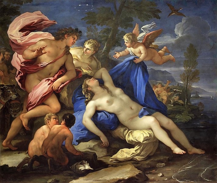 LaPaginaArte's tweet photo. Luca Giordano, Bacco e Arianna, 1675-1680; olio su tela; Verona, Museo di Castelvecchio. https://t.co/jHLhuc2oFq