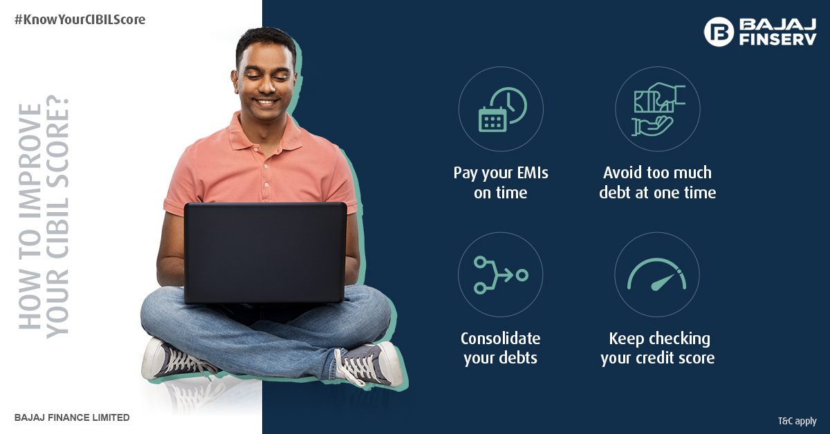 Bajaj_Finserv's tweet photo. If your CIBIL Score is low, here are some ways to improve it. Check your CIBIL score now: https://t.co/Tb364SD6ml
#BajajFinserv #BajajFinance #KnowYourCibilScore https://t.co/Bdj3l7spPZ