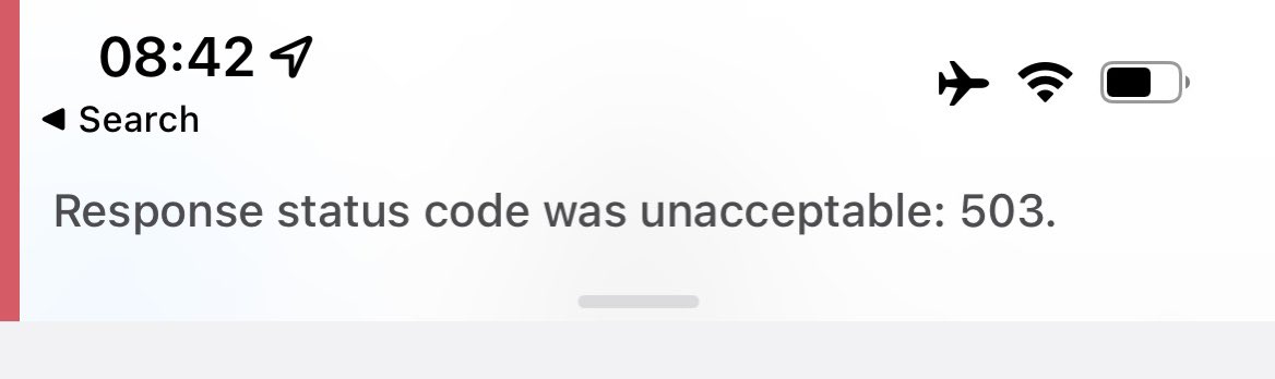 MethysDigital's tweet photo. Hey @TAKEALOT is there Ilan issue with your app? Since Friday can log in desktop but not mobile getting 503 error code 🤔 https://t.co/LdTQcHHVQN
