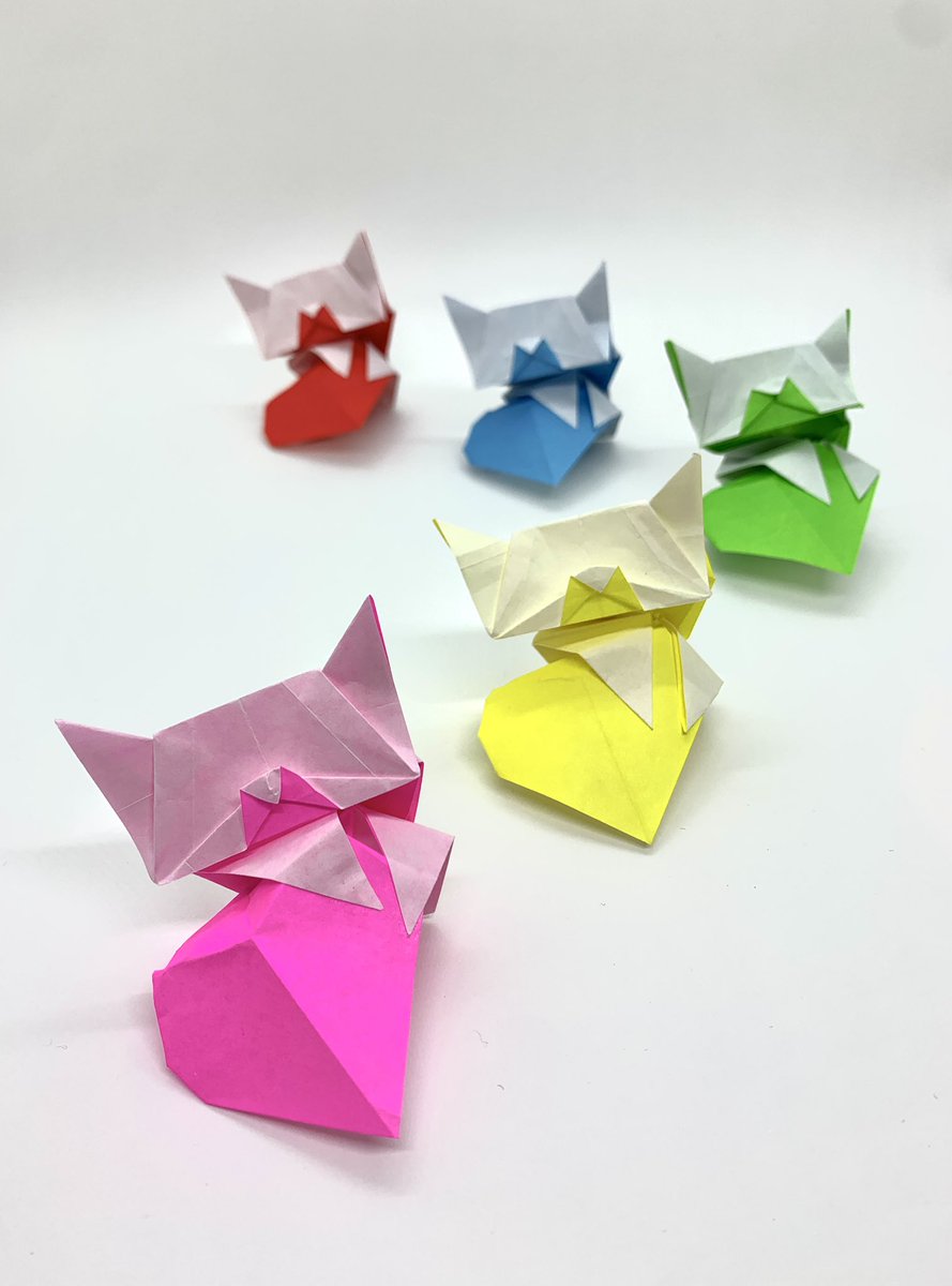 カラフルニャンハート😺❤️