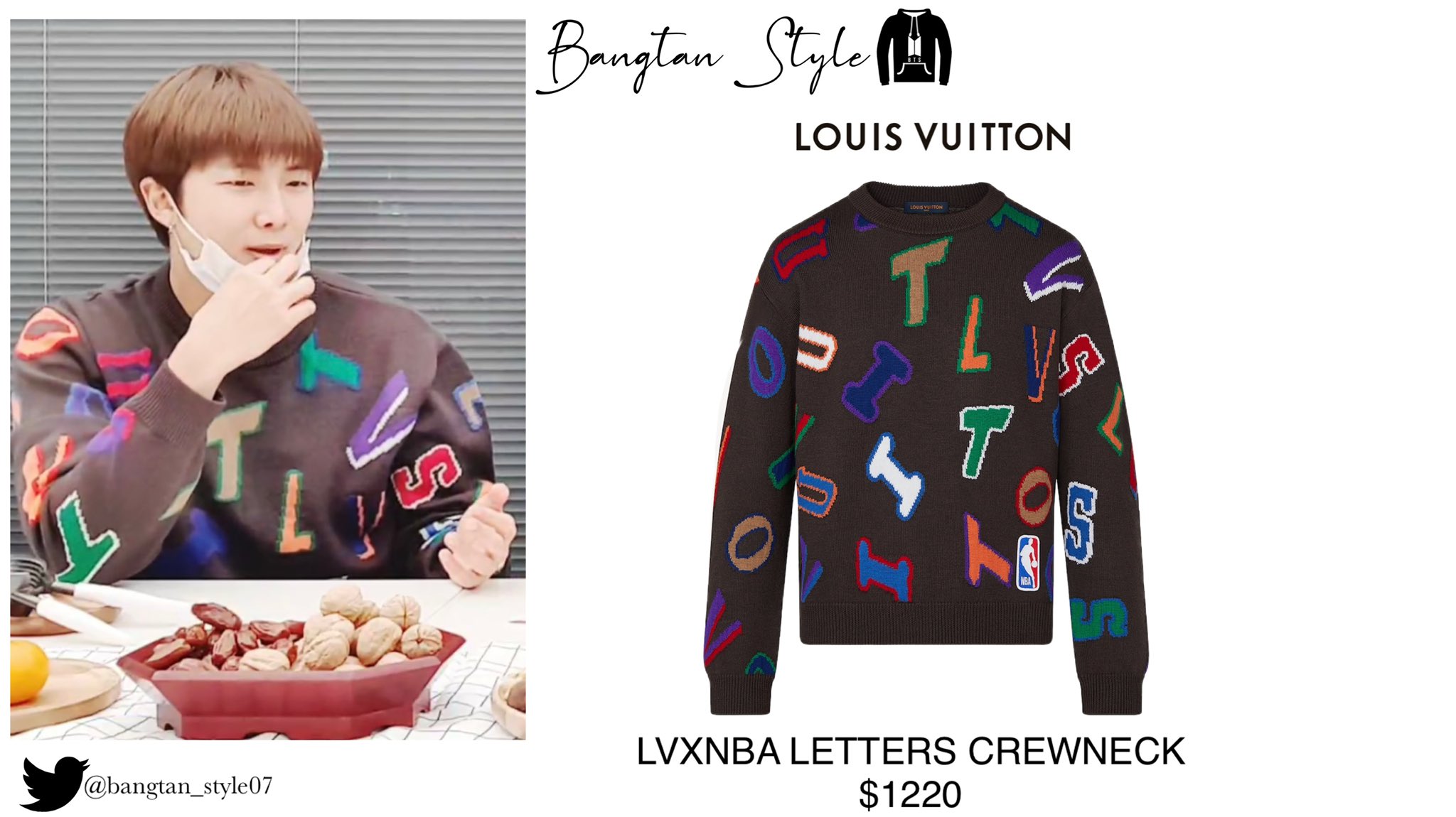 Louis Vuitton Letters Letters LV x NBA Sweater