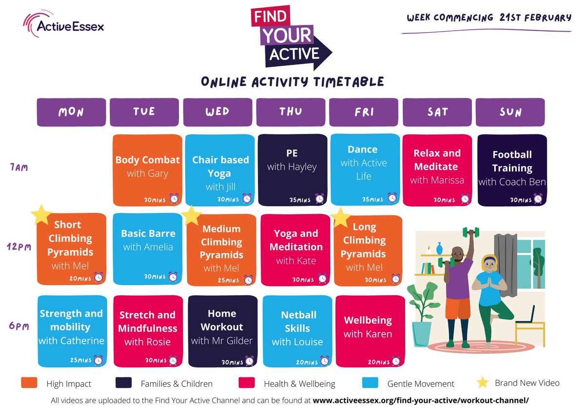 ActiveEssex's tweet photo. This is the last #FindYourActive timetable until later in the year, so we've got our very own team member providing a series of fantastic workouts this week! 

Check out 'Mel's Pyramids', Monday, Wednesday and Friday. 

Click here to access the workouts: https://t.co/dfRDz8ZIXc https://t.co/nZRfG7yVpb