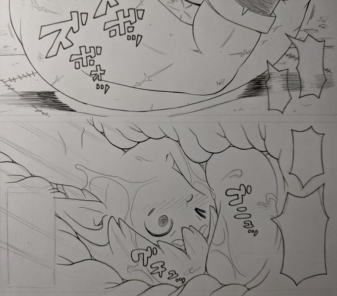 歴戦の女戦士の中に突っ込まれる相棒。 