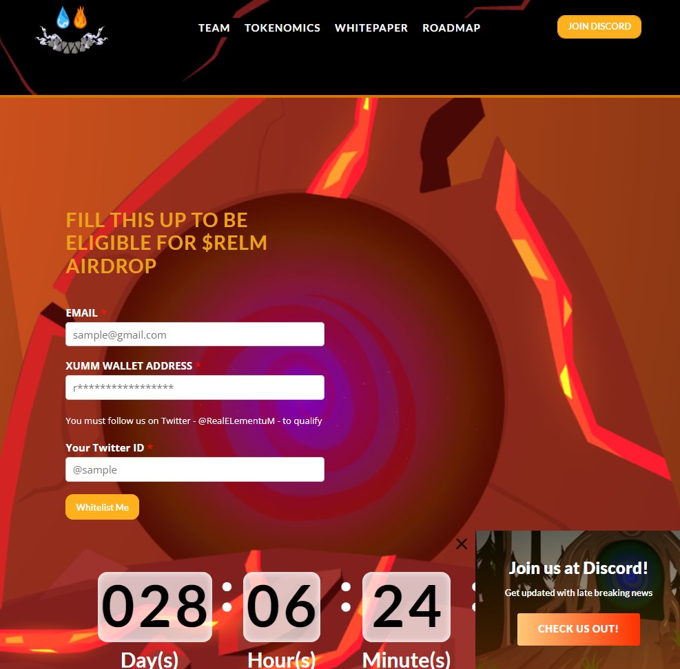 RealELementuM's tweet photo. WEBSITE x WHITEPAPER to be posted later 🔥🔥🔥

Airdrop Form Sneak Peek 👀

Release of Discord Channel ⛓

TAG YOUR FRIENDS 🔥
LIKE 💧
RETWEET 🍃
COMMENT #ELEMENTUM 💨 https://t.co/4Ksh4rNRTJ