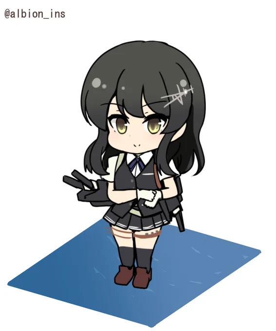 司令。親潮、参りました。

#親潮
#艦これ版深夜の真剣お絵描き60分一本勝負
#艦これ版真剣お絵描き60分一本勝負_20220220 