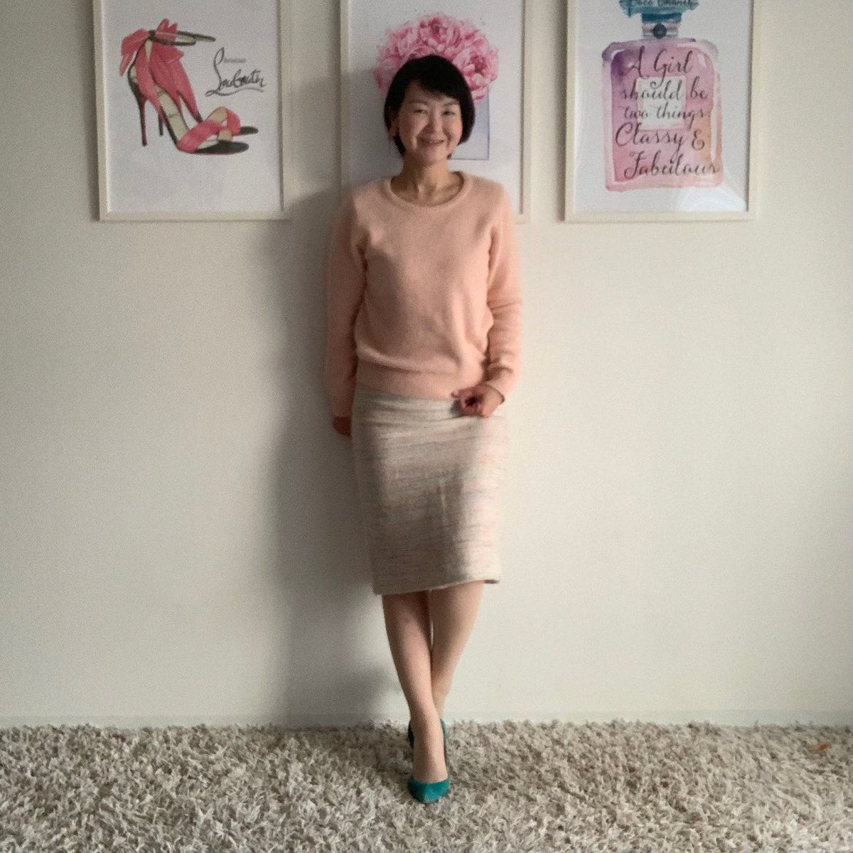 omenterprise's tweet photo. 本日のコーデ♪

春っぽくピンクにしました🌸
素材は冬ですけど😉

⭐︎Cloth:
Tops: #AnotherEdition
Skirt: #Ballsey
Shoes: #MEDA
Earings: #nikori

⭐︎Perfume:
#SalvatoreFerragamo: #Signorina

#公式LINE お友達追加
お願いします☺️ https://t.co/LjCTYssgnc