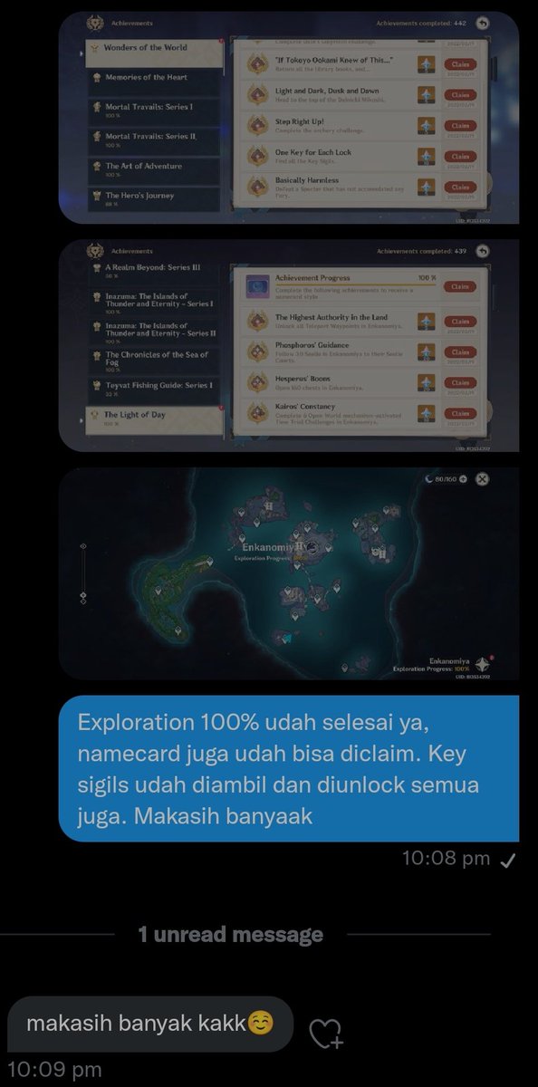 charmendei's tweet photo. ㅤ
ㅤ»ㅤ19/02/2022.

+ All Key Sigils. 
+ Enkanomiya 100% Exploration &amp; Namecard.
ㅤ https://t.co/x6afoXyAL1