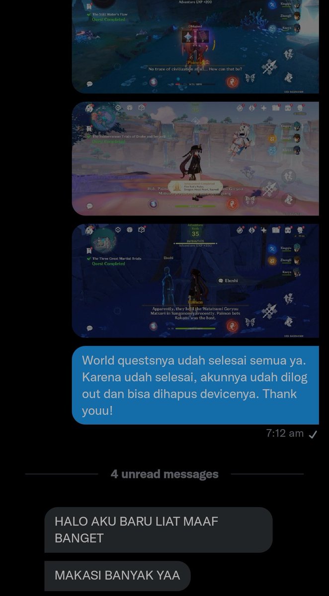 charmendei's tweet photo. ㅤ
ㅤ»ㅤ20/02/2022.

+ Moon-Bathed Deep.
+ The Still Water's Flow.
+ From Dusk to Dawn in Byakuyakoku.
+ Erebos' Secret.

ㅤ https://t.co/vJvuCyvaOU