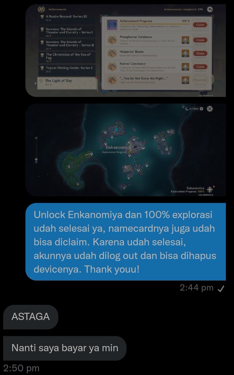 charmendei's tweet photo. ㅤ
ㅤ»ㅤ20/02/2022.

+ From Dusk to Dawn in Byakuyakoku.
+ Enkanomiya 100% Exploration &amp; Namecard.
ㅤ https://t.co/XRbLRtCuD3
