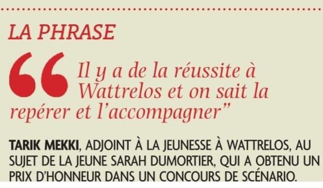 TarikMekki's tweet photo. « Il y a de la réussite à Wattrelos et on sait la repérer et l’accompagner » T.M https://t.co/KhPnndTSO0