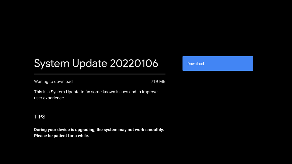 rev_view's tweet photo. Finally got an update on realme 4k tv stick however it does not fix Always HDR issue

#realme #googletv #streamingdevice 
#realme @realmecareIN #Google #googletv https://t.co/GmwkFxPCZ6