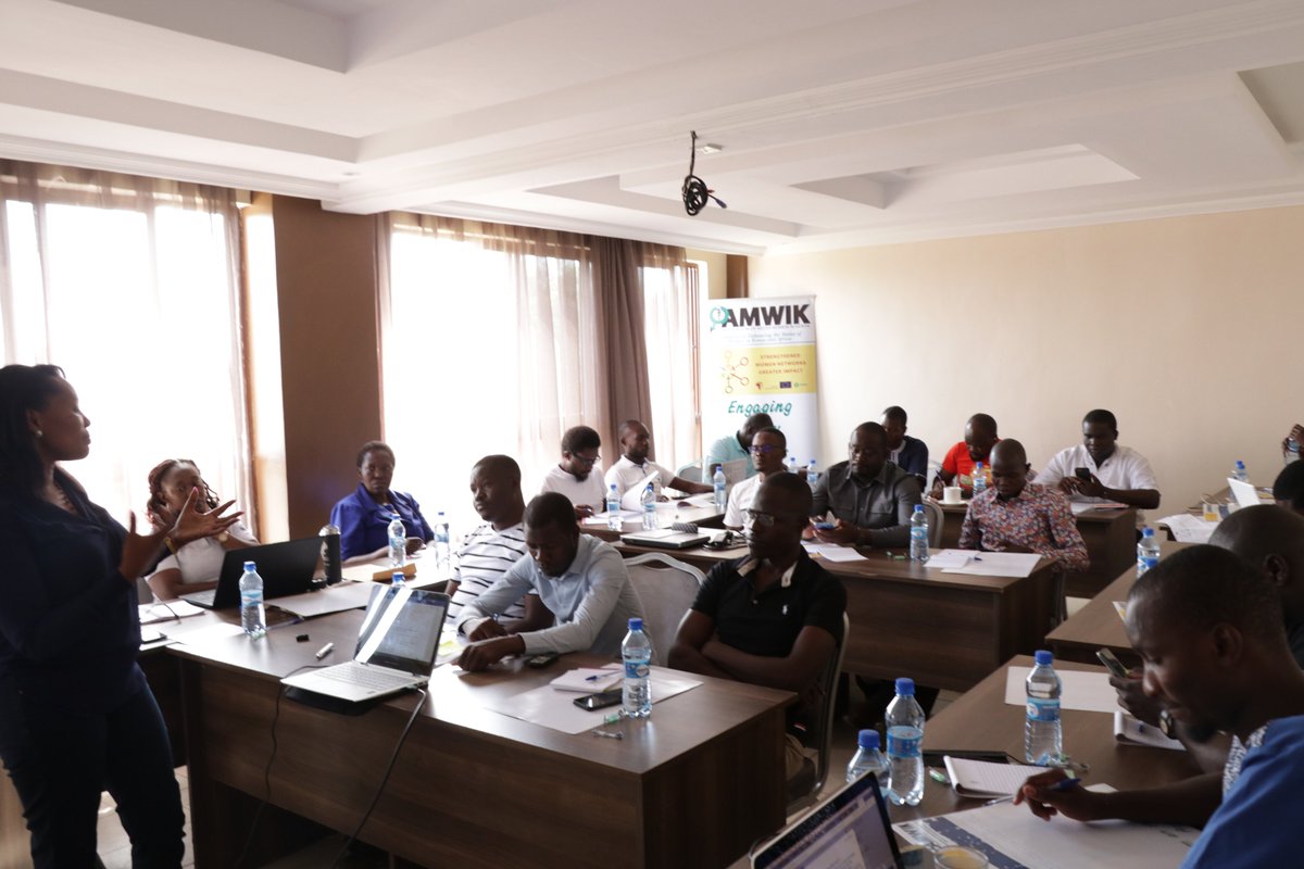 AMWIK's tweet photo. What does a clear anti-sexual harassment policy encompass? ED @Judiekaberia takes participants through a model policy-which defines sexual harassment and outlines unacceptable behaviour and its consequences for the realization of safer workplaces. @FemnetProg #EndSexualViolence https://t.co/bfJcS9vSDH
