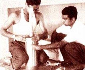 1960s :: Young Scientist Abdul Kalam Assembling Test Rocket in Thumba