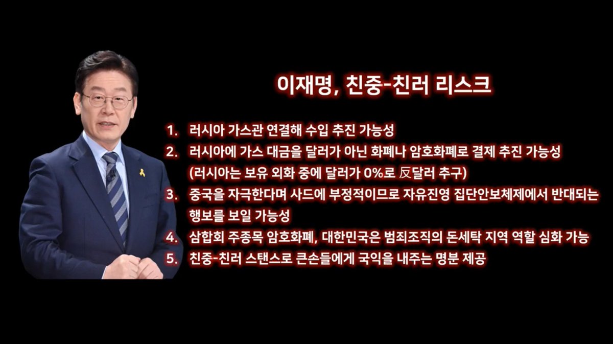 이재명의 예상되는 외교적 리스크
