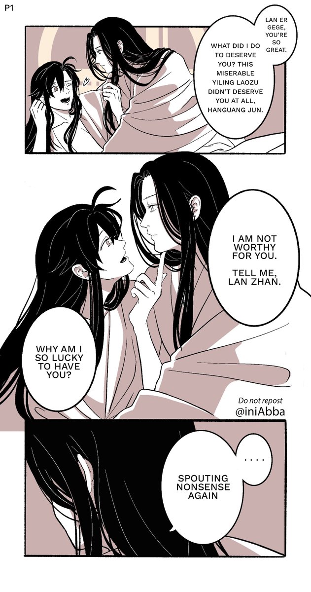 iniAbba's tweet photo. This is the first time I've done a comic and it was pretty fun! 😳👀
#MDZS #魔道祖师 #忘羨 #魔道祖師 #WangXian https://t.co/lPAK8tax8n