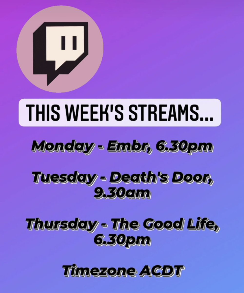 New game on the menu this week! Looking forward to putting out fires in Embr 🔥