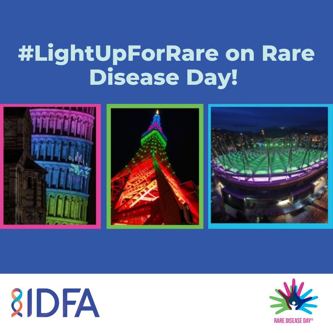 IDFAustralia's tweet photo. This year we are calling on everyone to help the rare disease community be united by a chain of lights across the world by lighting up landmarks, buildings and their homes with #RareDiseaseDay colours on Feb 28. Find out more:  https://t.co/OBzwzOCJX3 #LightUpForRare https://t.co/XamiF1WUqk