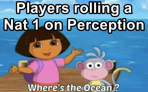 I don't see it, do you? #DnD