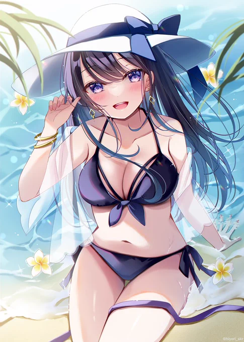 大人なお姉さん🌴
#くそ寒いので水着絵を貼る 