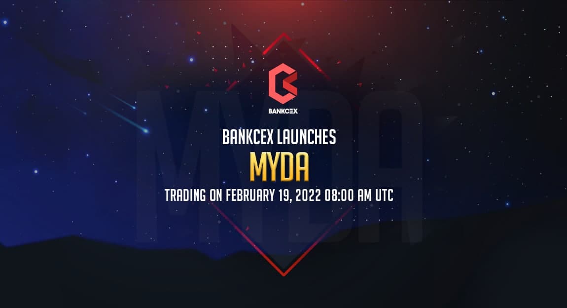 ChrisCheon_MYDA's tweet photo. We've launched our token to be listed on Bankcex!
We've currently activated the ETH pair. 
https://t.co/FQLZlkm3u9
Hang on for more updates! https://t.co/gNVMgbjhcF