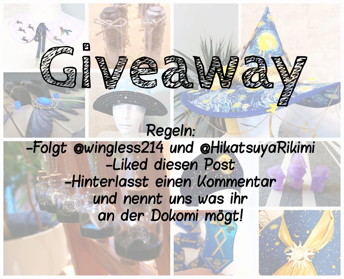 HikatsuyaRikimi's tweet photo. Giveaway zur Feier von userem Dokomi Künstlerstand! ^^ 

Wie einige schon wissen hat die @DoKomi uns (@wingless214 und mich @HikatsuyaRikimi ) für die Künstlermeile angenommen! 

#Dokomi #DokomiExpo #Dokomi2022 #Dokomi22 #DokomiKünstlermeine https://t.co/dMIEY9MURn