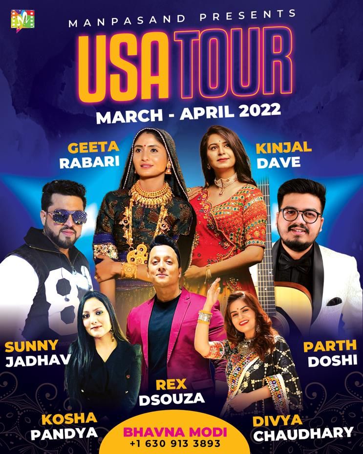 IDivyaChaudhary's tweet photo. USA Tour - March- April- 2022
Manpasand Present Group Show Performance Inquiry Contact. +1 6309133893
#DivyaChaudhary #GujaratiArtist #UsaTour @Kinjaldavemusic @GeetabenRabari #ParthDoshi
@Koshapandya @Rexdsouza https://t.co/duUon35qnr