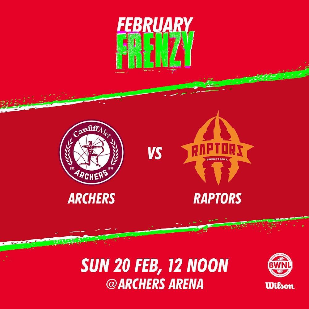 BWNLCymru's tweet photo. ‼️HEDDIW | TODAY
The BWNL playoff game between @ArchersBasket and Cheshire Raptors, will tip at 12pm today!
Livestream link below 👇
https://t.co/TuscFKf9iT
#FebruaryFrenzy #basketballwales #bwnl #sportwales @wilsonbasketball @basketballwales @sport_wales https://t.co/pUplcQgdCS