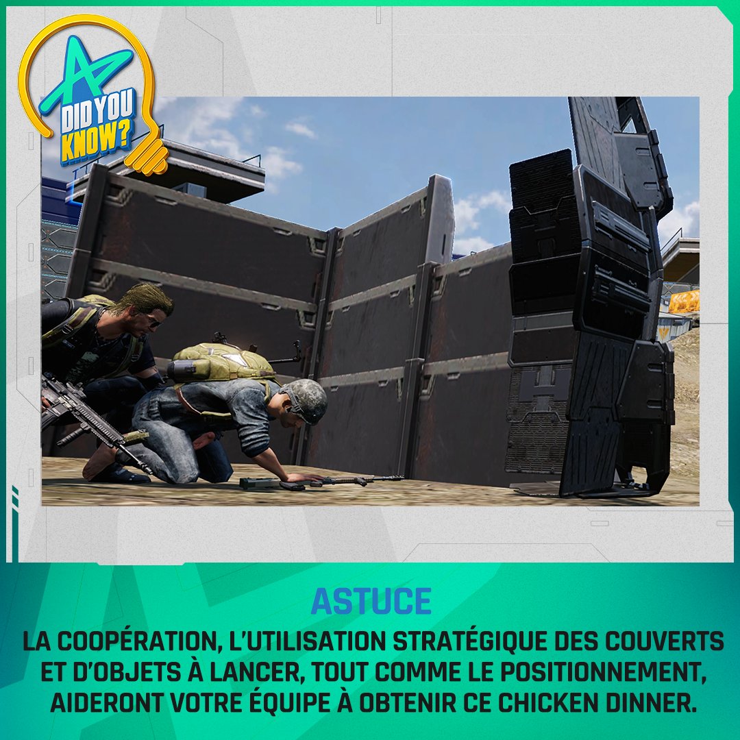 FR_NEWSTATE's tweet photo. LE SAVIEZ-VOUS ?
Dans le Round Deathmatch, tous les joueurs commencent avec une grenade de chaque type 💣
Dans les photos retrouvez plus de faits intéressants sur le nouveau mode de NEW STATE MOBILE, le Round Deathmach !
#NEWSTATEMOBILE #ROUNDDEATHMATCH #DIDYOUKNOW https://t.co/fSYiZSWqc8
