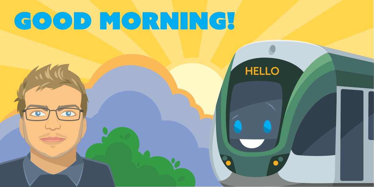 NETTram's tweet photo. Good morning tram travellers, Ben signing in for your Sunday updates. Please remember to take any belongings with you when you leave our services today. #NETLive https://t.co/s6zlTdUPFj
