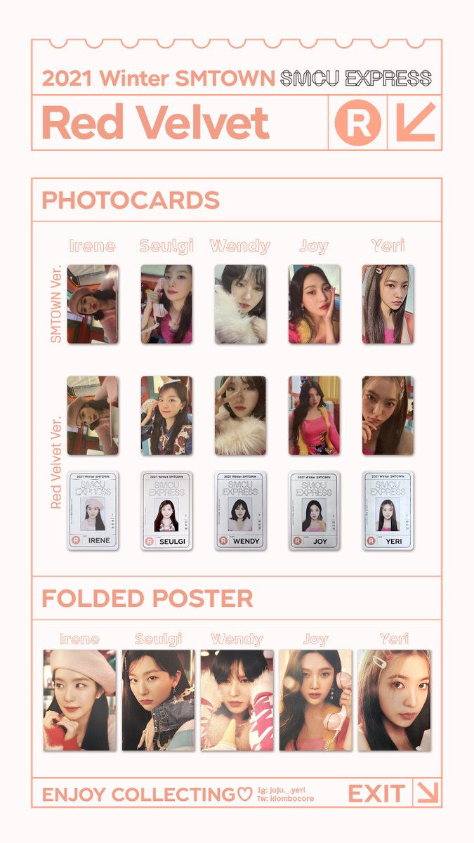 SMTOWN 2025 7net トレカ red velvet アイリーン IRENE Red Velvet